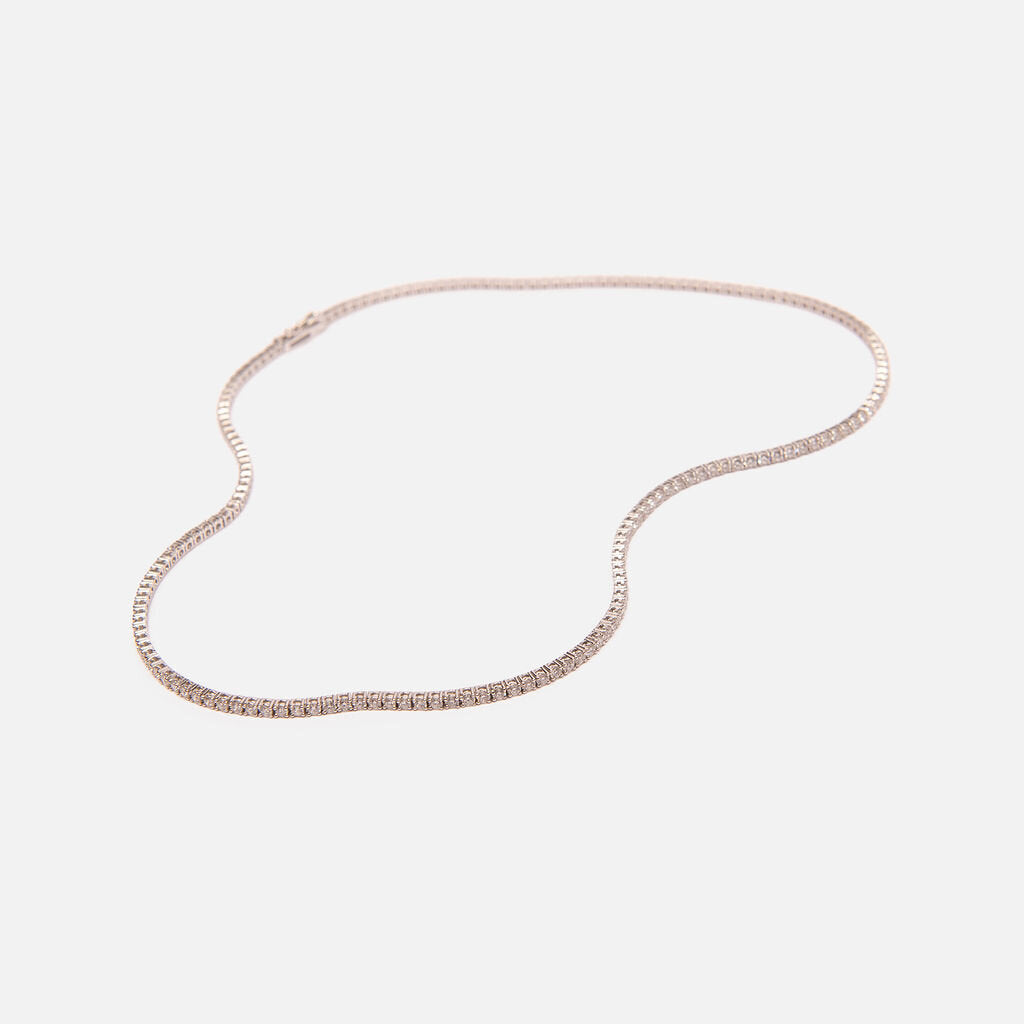 Lab Diamond Tennis Necklace 8ct EF.VS