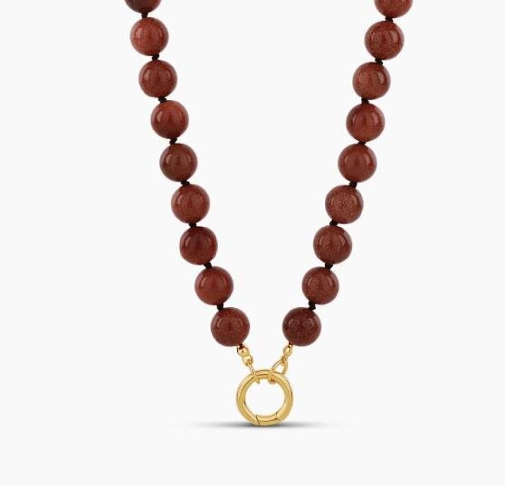 MOCHA PUSH CLASP NECKLACE