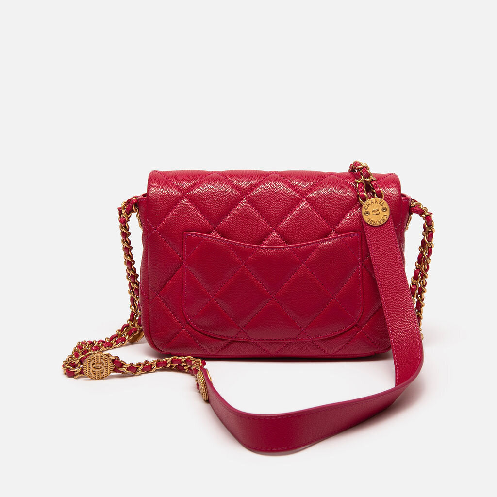 Chanel Pink Caviar Small Single Flap (2022)