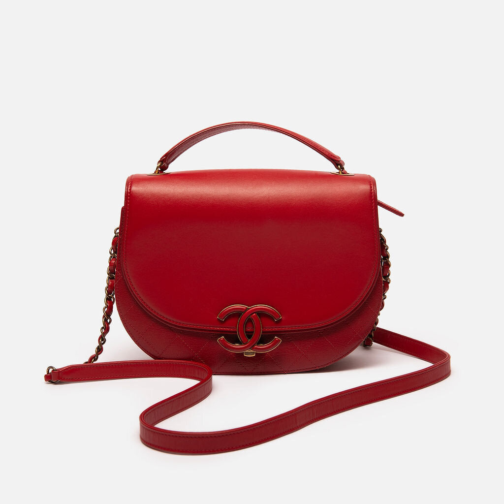 Chanel Red Coco Curve Flap