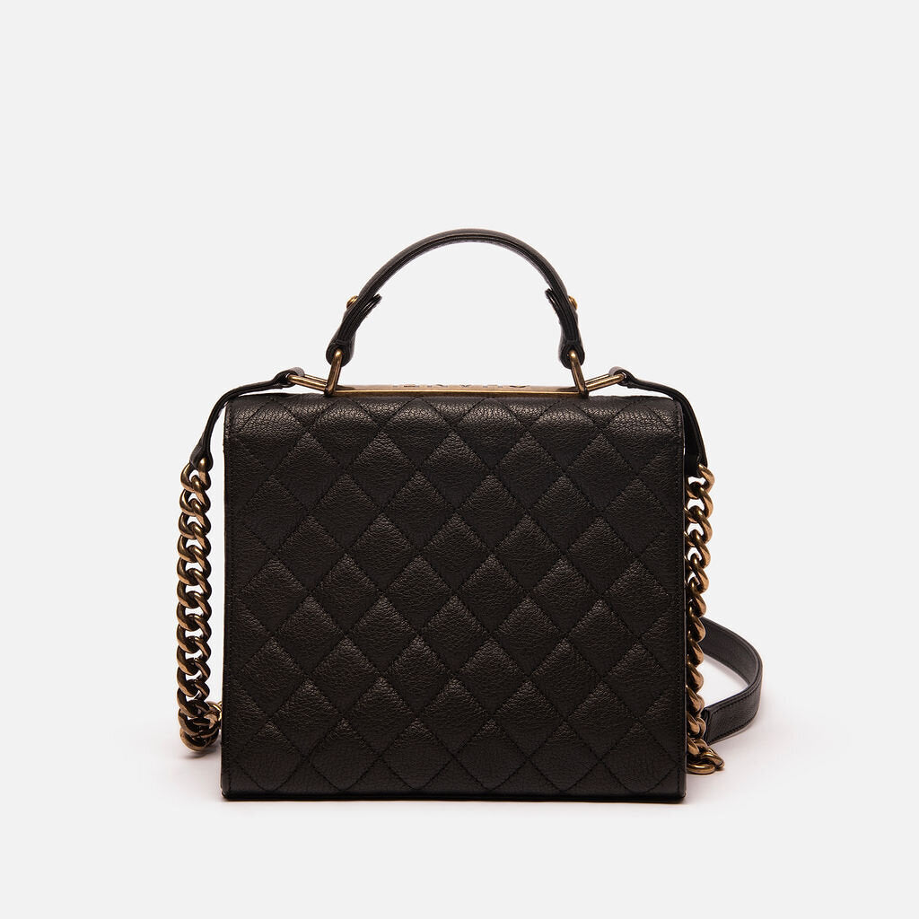 Chanel Black Goatskin Reissue Square Flap Top Handle