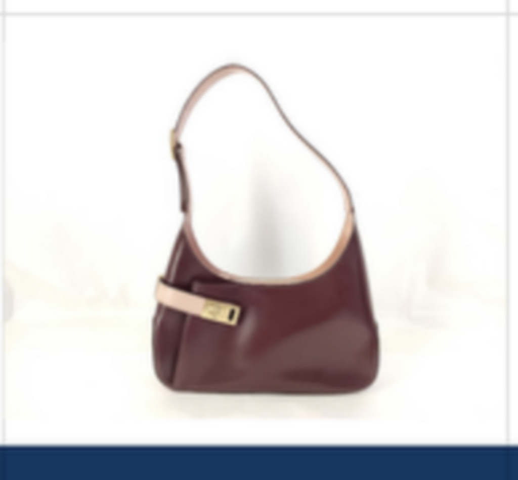 Burgundy Patent Shoulder Bag