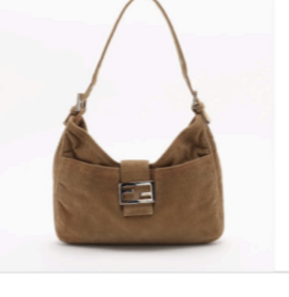 Brown Suede Shoulder Bag