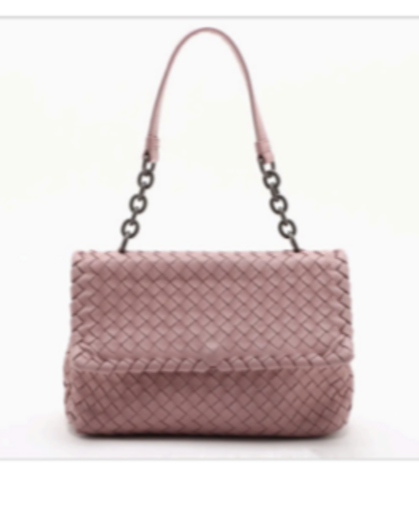 Pink Intrecciato Olympia Bag