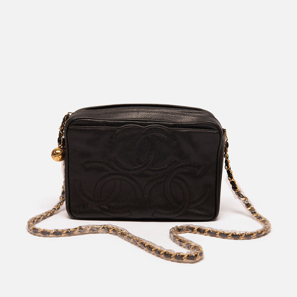 Chanel Black Triple CC Camera Bag