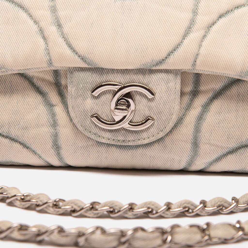 Chanel Denim Wave Jumbo Flap Bag (2021)