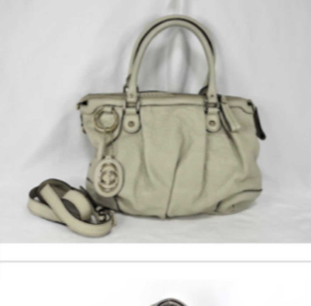Cream Embossed Sukey Bag