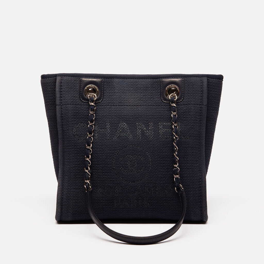 Chanel Navy Small Deauville Shoulder Bag