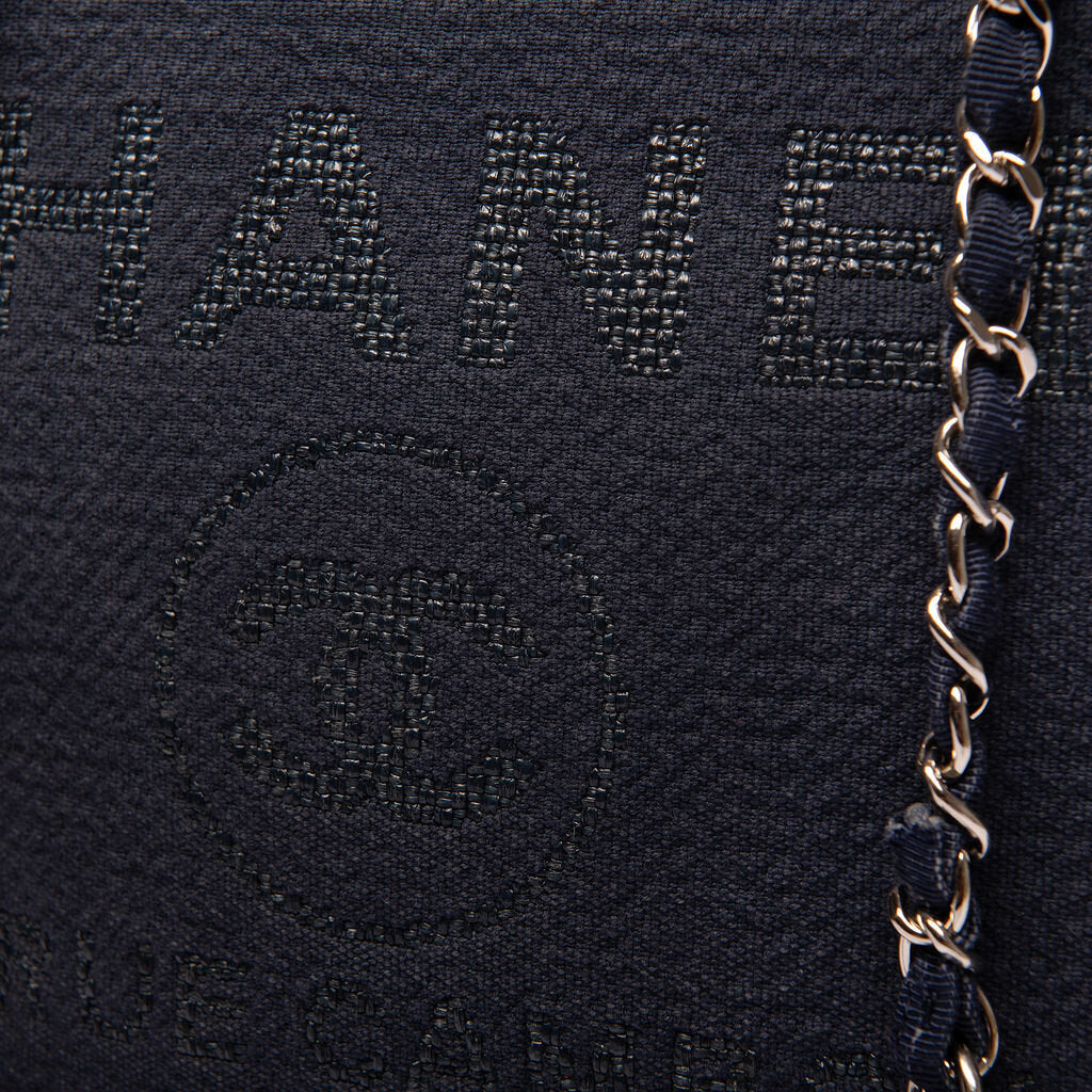 Chanel Navy Small Deauville Shoulder Bag