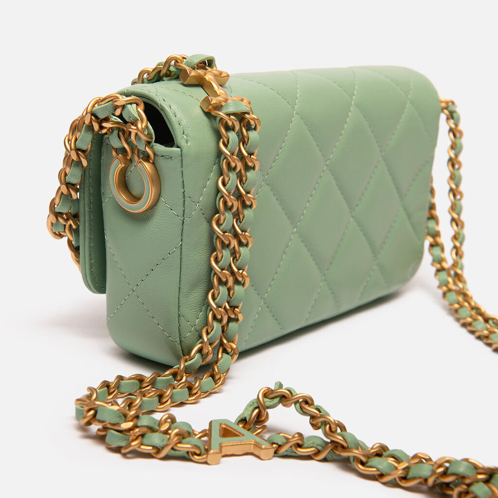 Chanel Light Green Small WOC/Phone Case