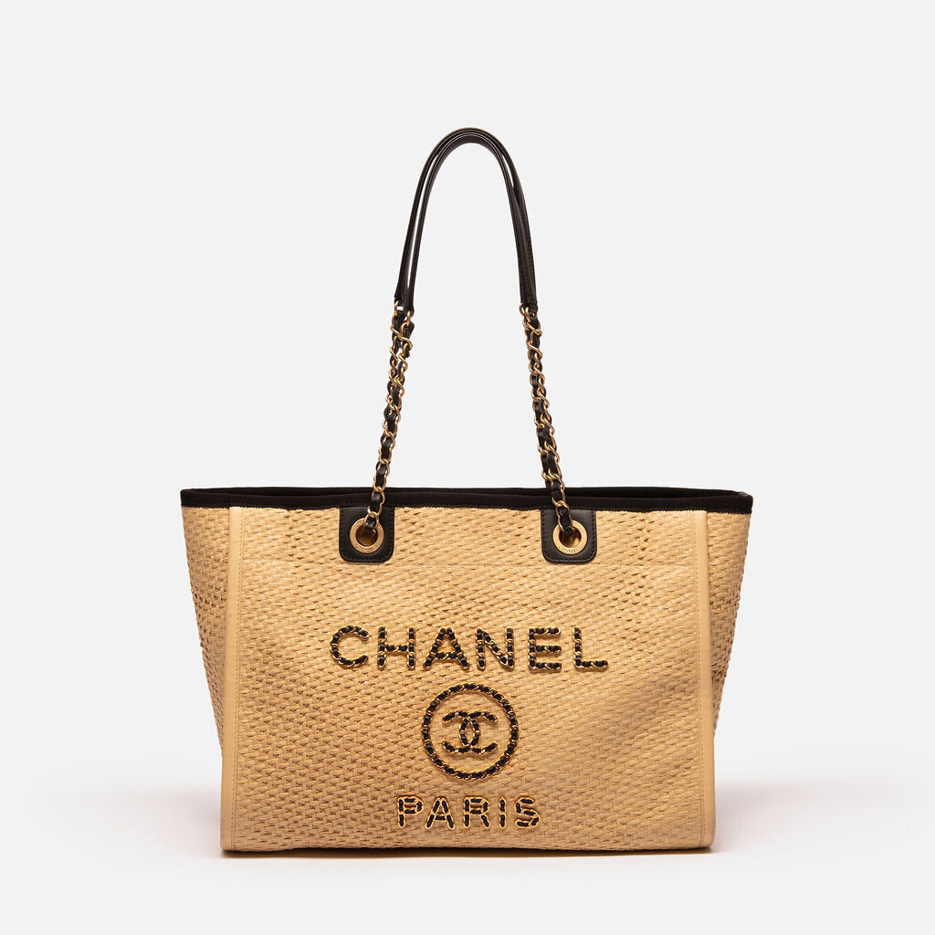 Chanel Deauville Raffia Tote