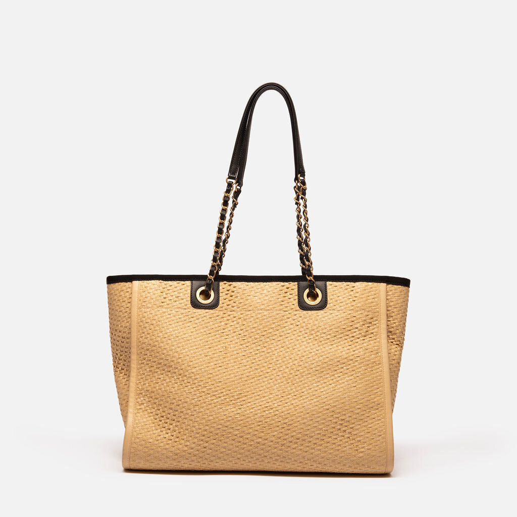 Chanel Deauville Raffia Tote