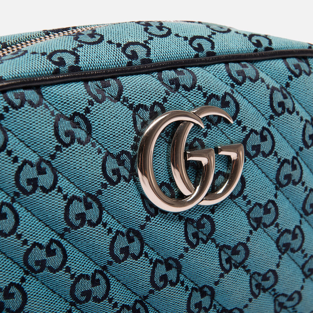 Gucci Teal Canvas Marmont