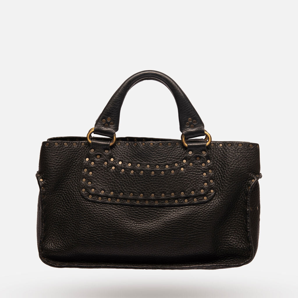 Celine Black Leather Boogie Bag