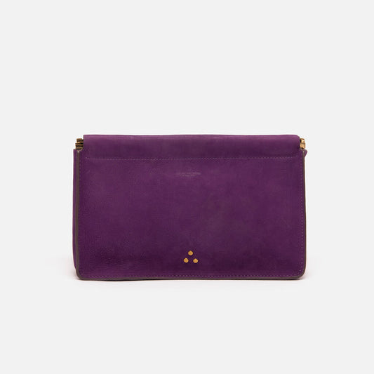 Jerome Dreyfuss Purple Suede Clutch