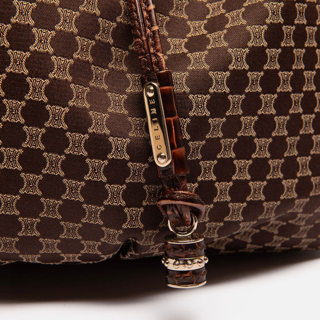 Celine Croc Macadam Bittersweet Tote