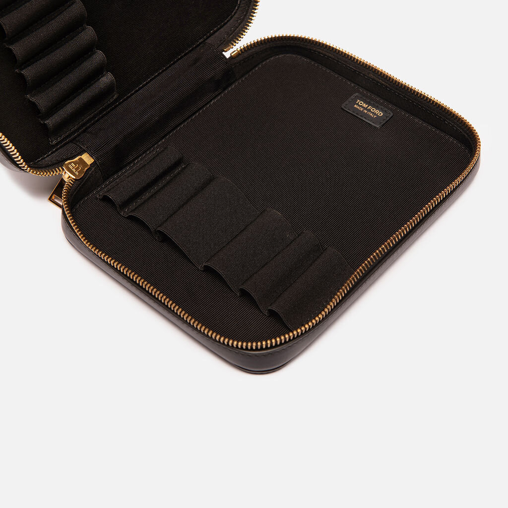 Tom Ford Black Leather Makeup Brush Holder