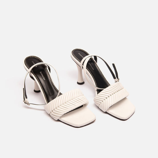 Proenza Schouler White Braided Heel Sandal
