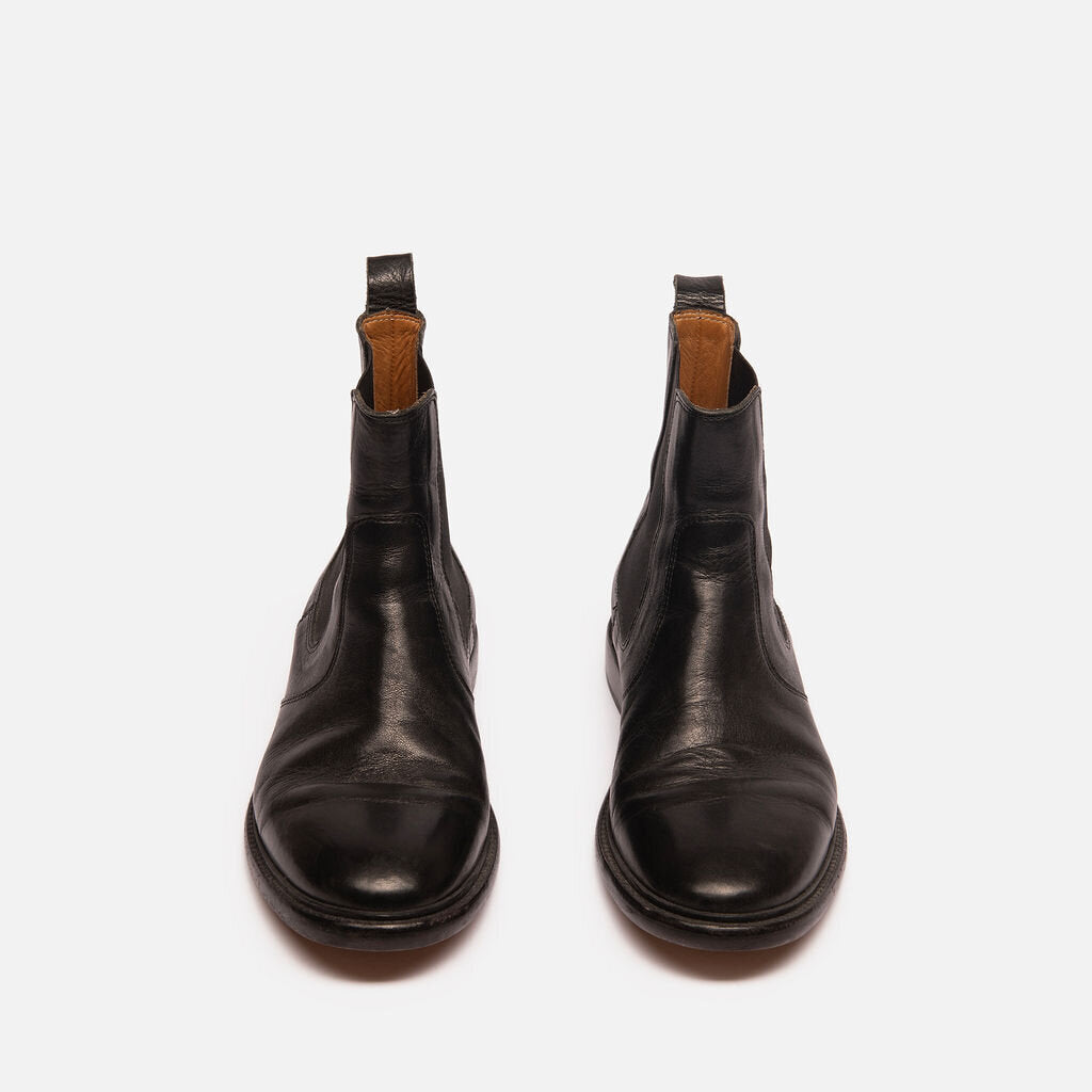 Isabel Marant Black Leather Chelsea Boots