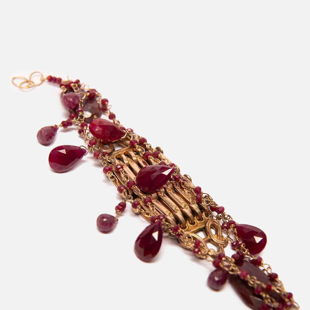 Piper Gold Tone Gemstone Bracelet
