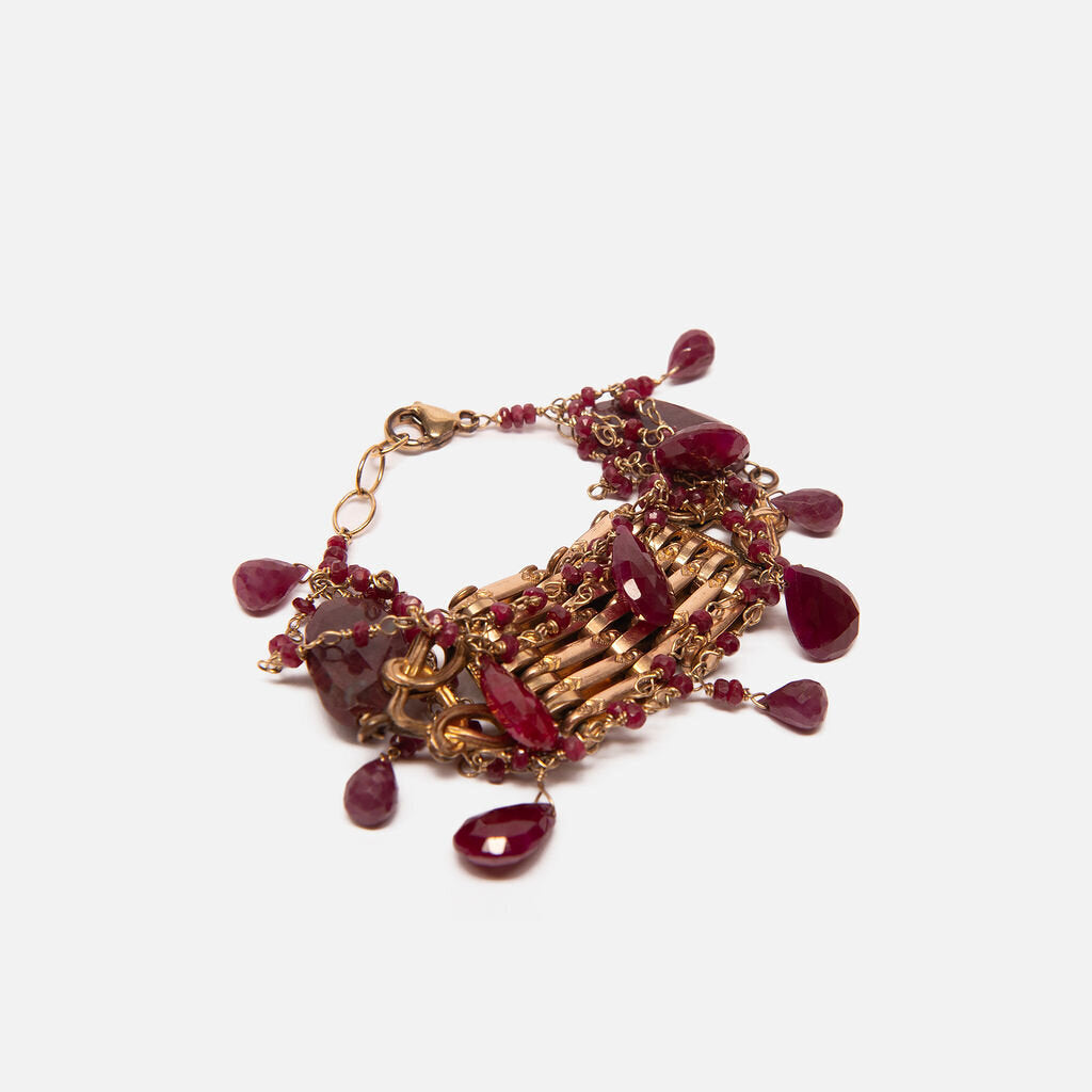 Piper Gold Tone Gemstone Bracelet