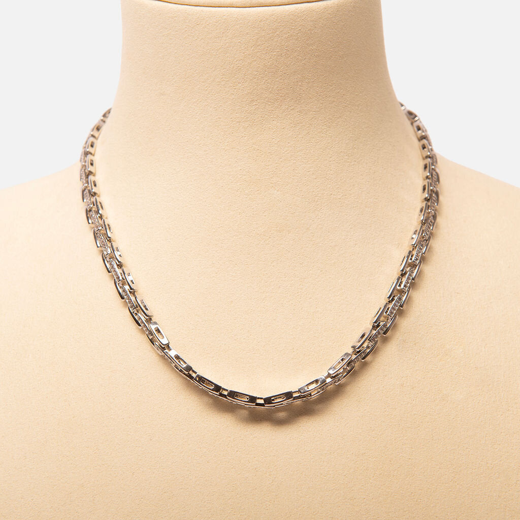 Jetsy Link Collar Necklace WG