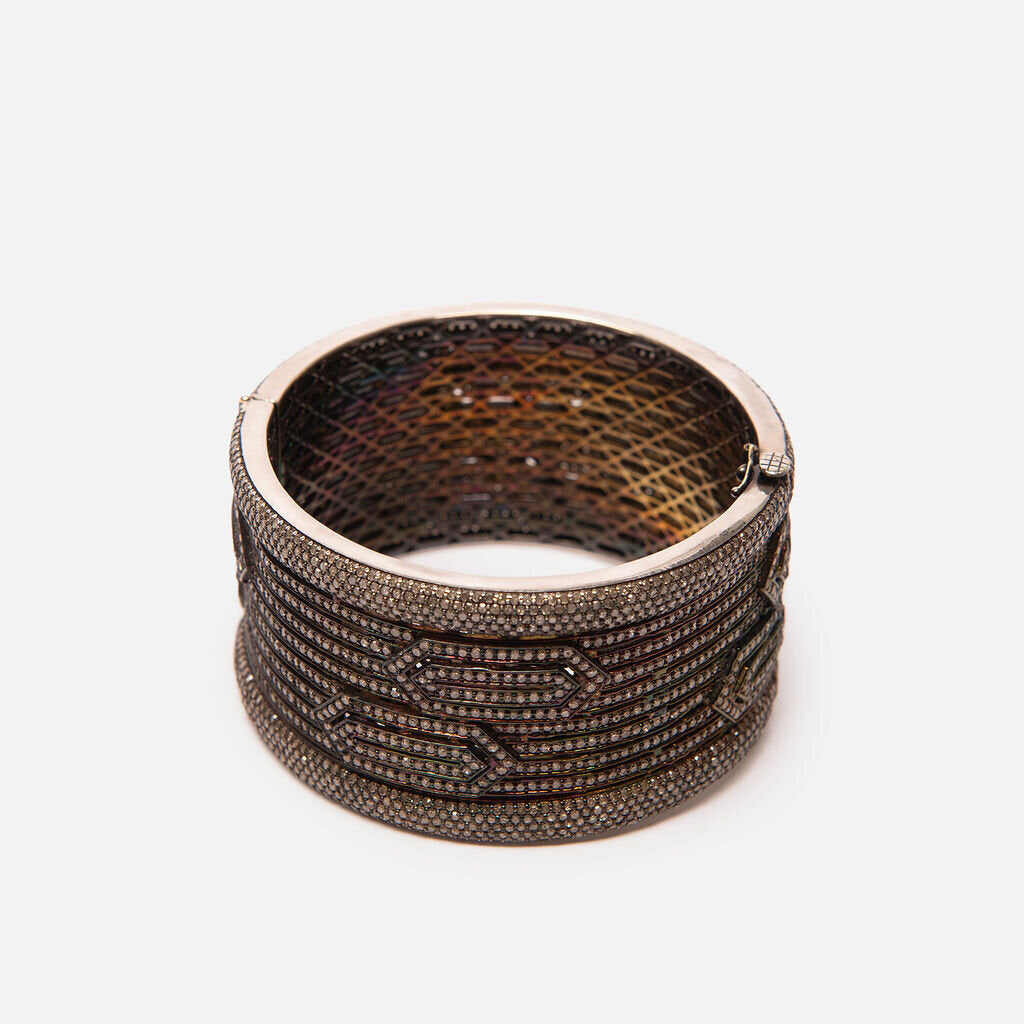 Iridescent Diamond Cuff