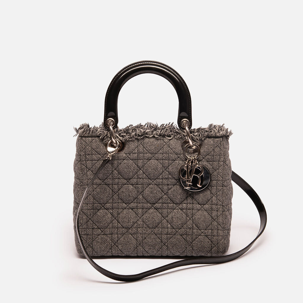 Dior Denim Cannage Medium LadyDior