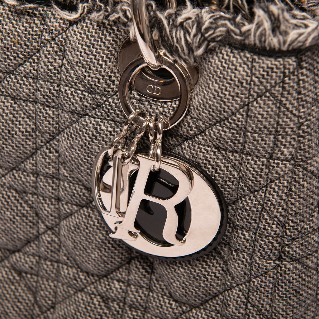 Dior Denim Cannage Medium LadyDior