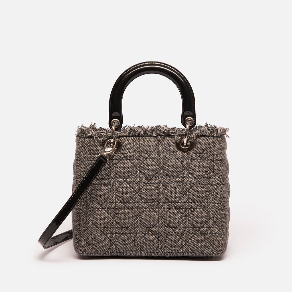 Dior Denim Cannage Medium LadyDior