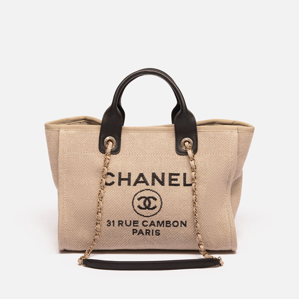 Chanel Small Grey Deauville w/Pouch