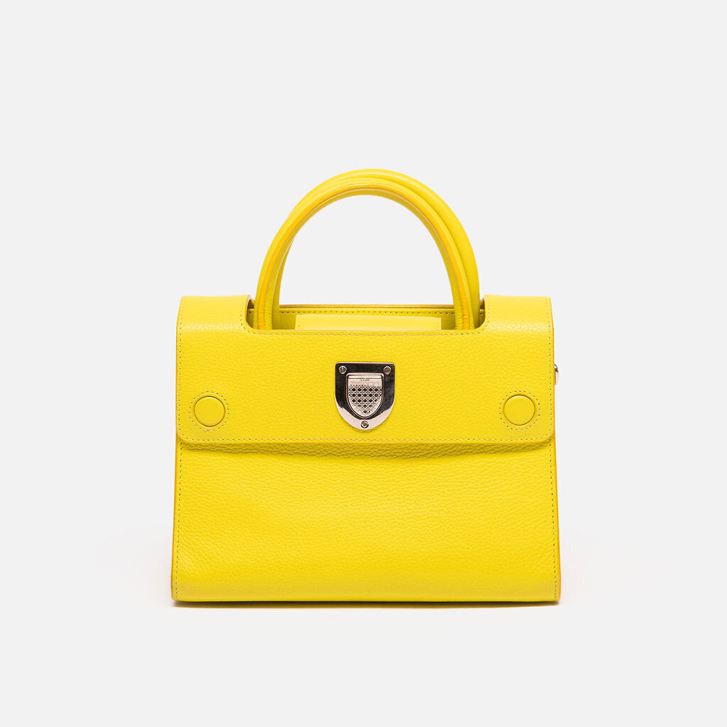 Dior Neon Yellow Mini Dior Diorever Bag