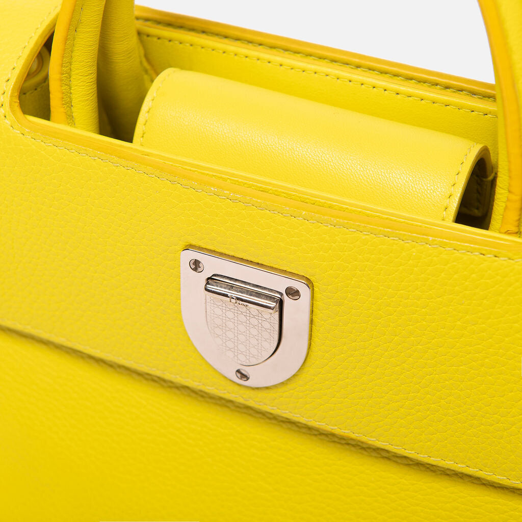 Dior Neon Yellow Mini Dior Diorever Bag