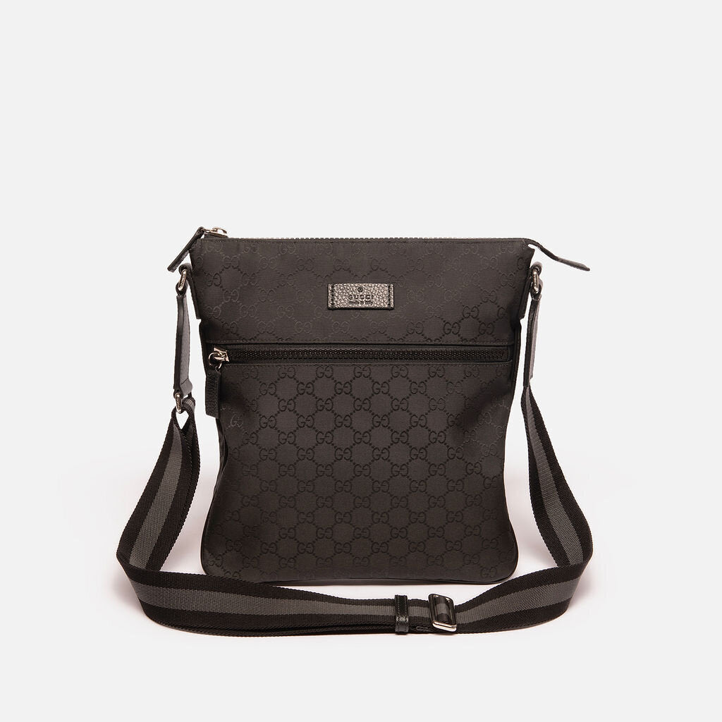 Gucci Black Monogram Crossbody Bag