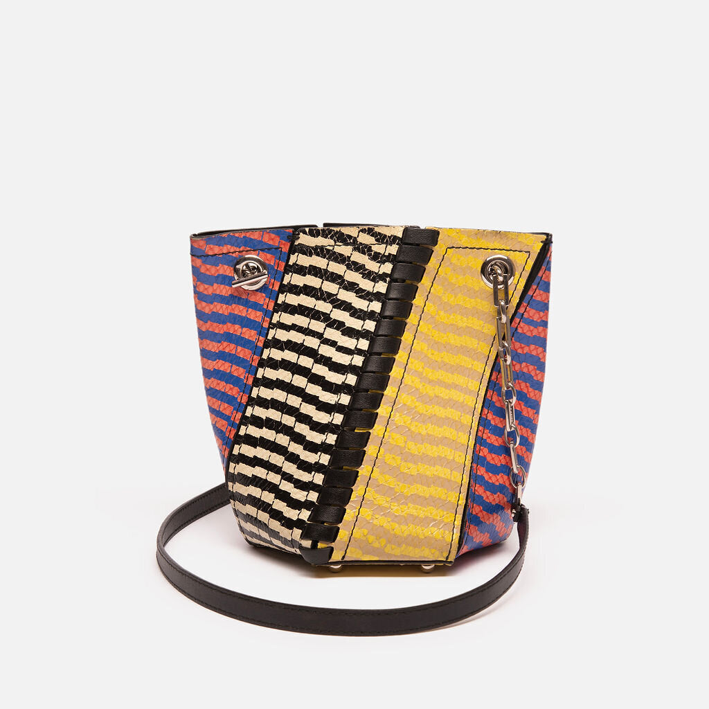 Proenza Schouler Multicolor Pattern Embossed Bucket Bag