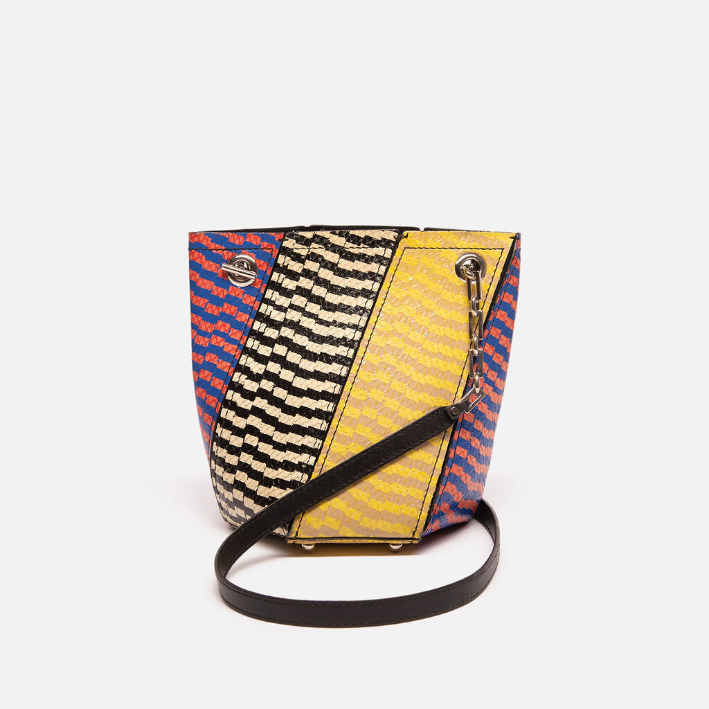 Proenza Schouler Multicolor Pattern Embossed Bucket Bag