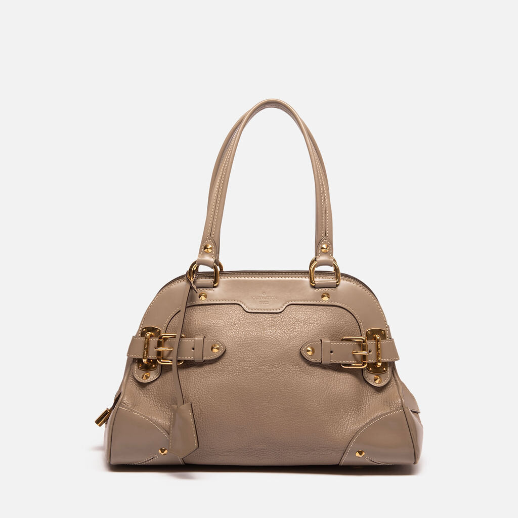 Louis Vuitton Gray Leather Suhali Bag