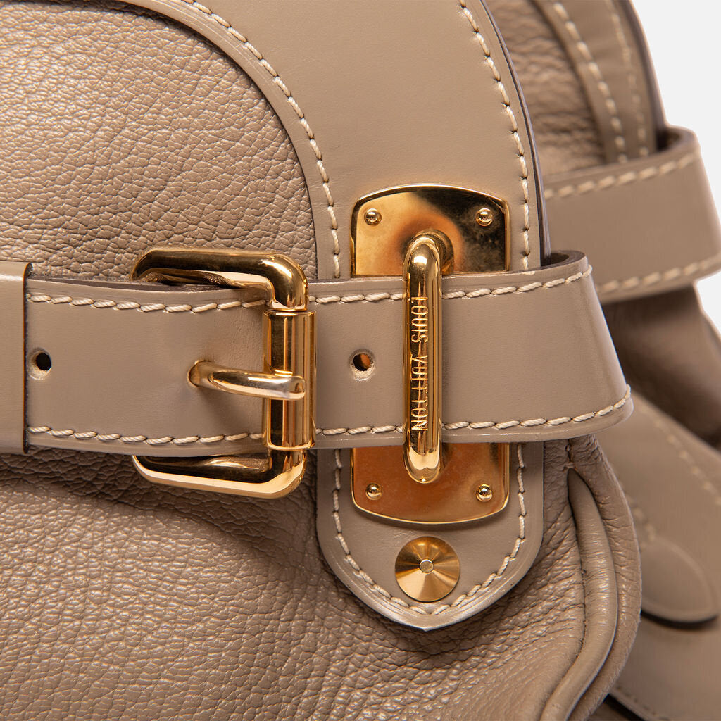 Louis Vuitton Gray Leather Suhali Bag