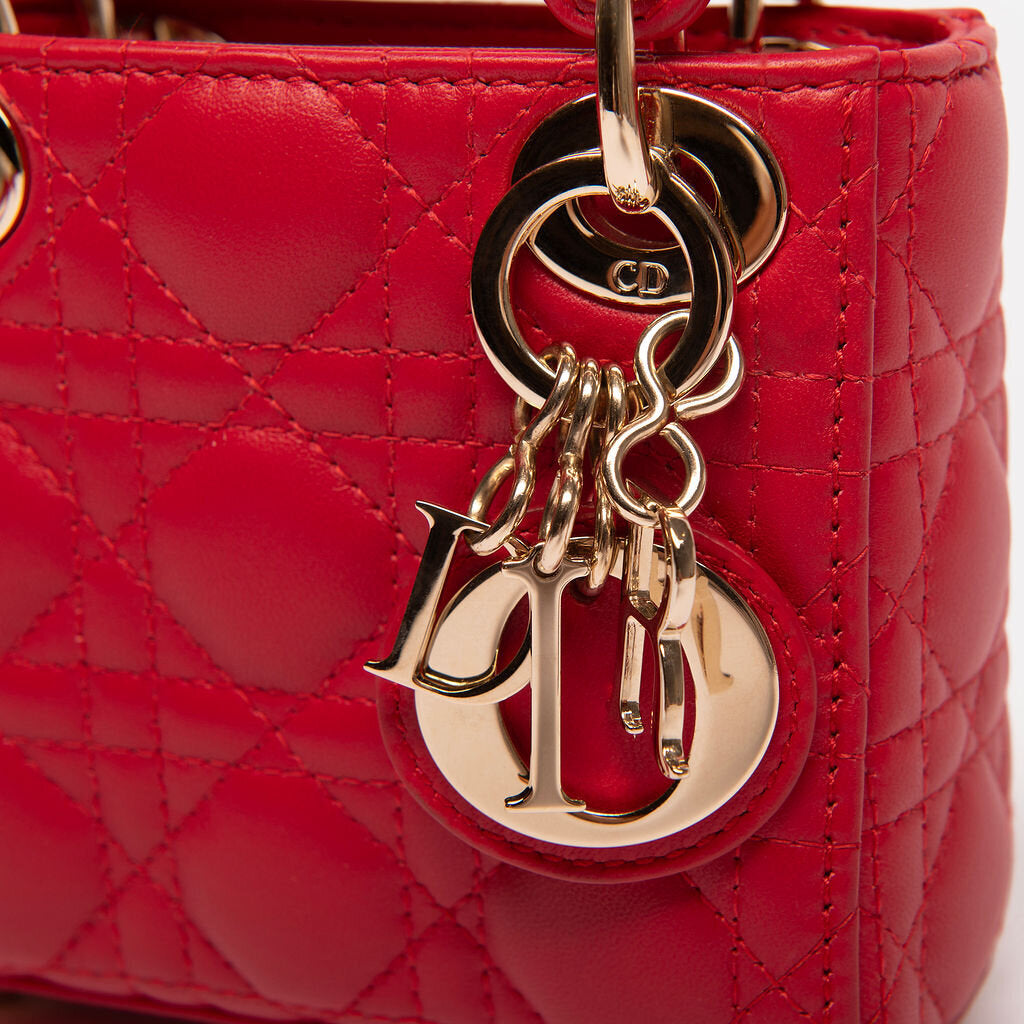 Dior Red Mini Lady Dior
