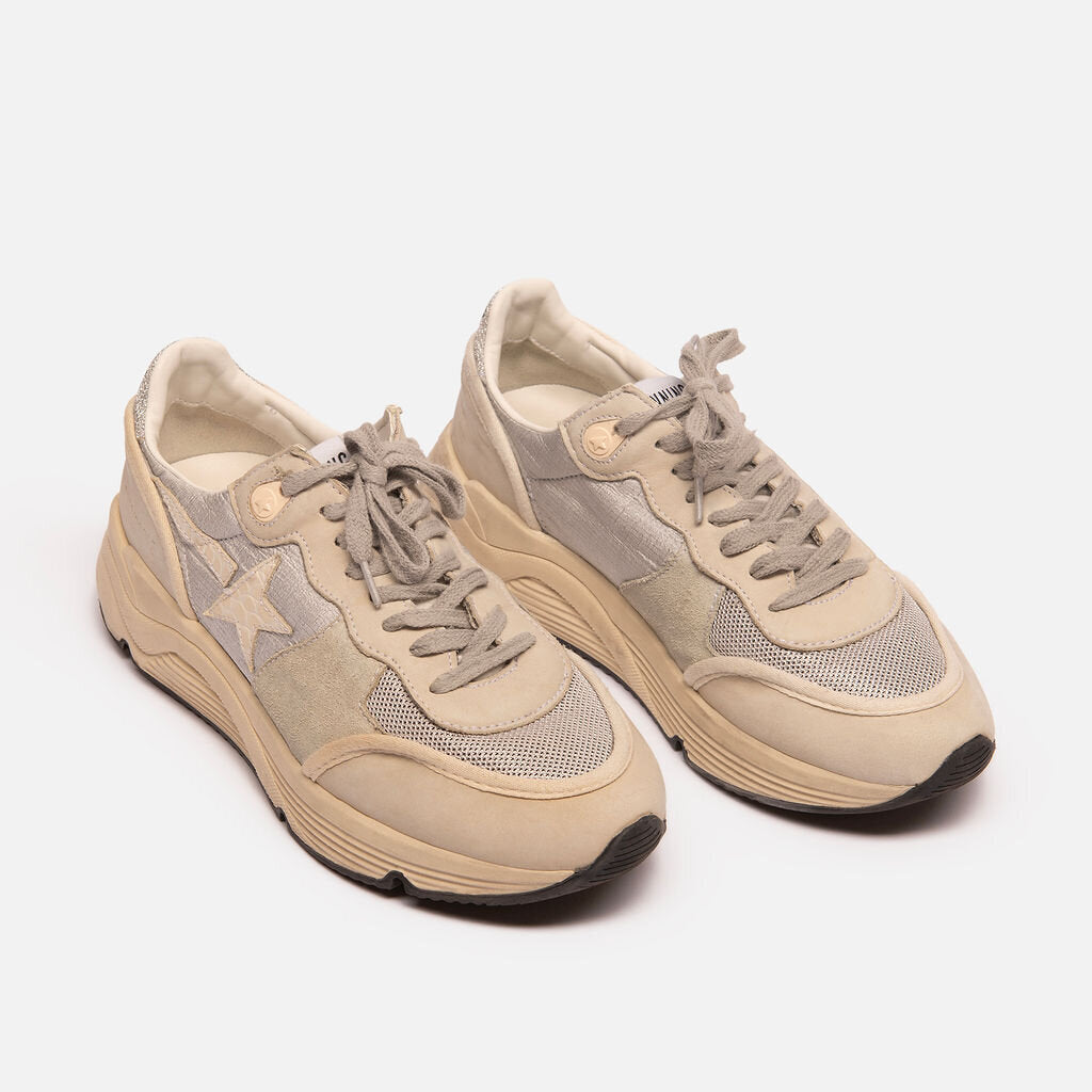 Golden Goose Light Blue & Grey Running Sneakers