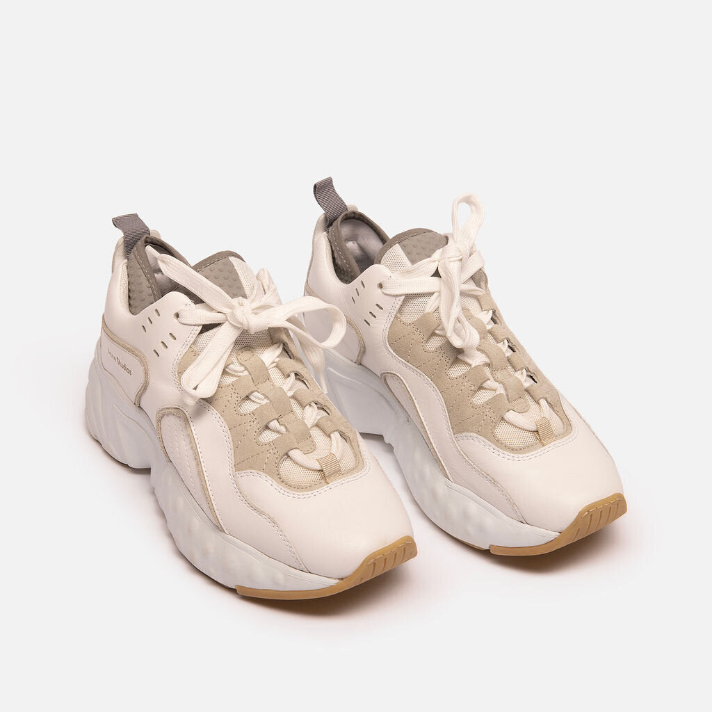 Acne Studios White Leather Chunky Sneakers