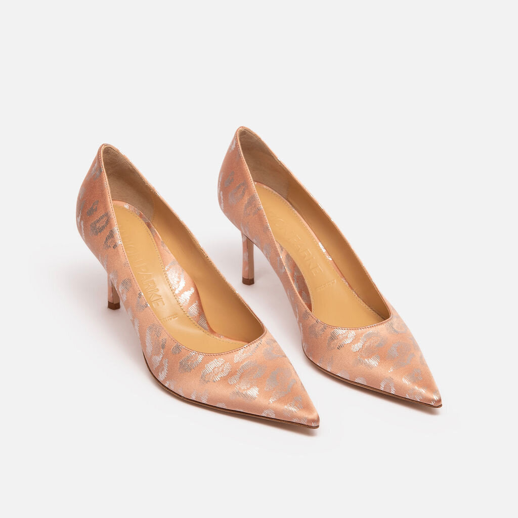 Marion Parke Blush Leopard Pump