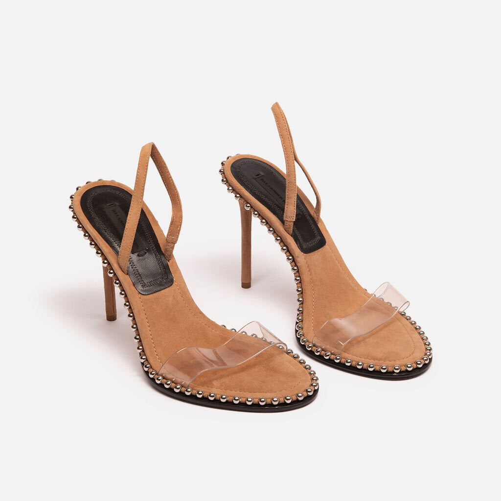 Alexander Wang Alexander Wang Clear Strap Studded Heels
