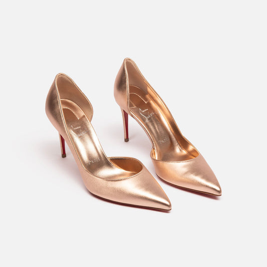 Christian Louboutin Rose Gold Leather Pump