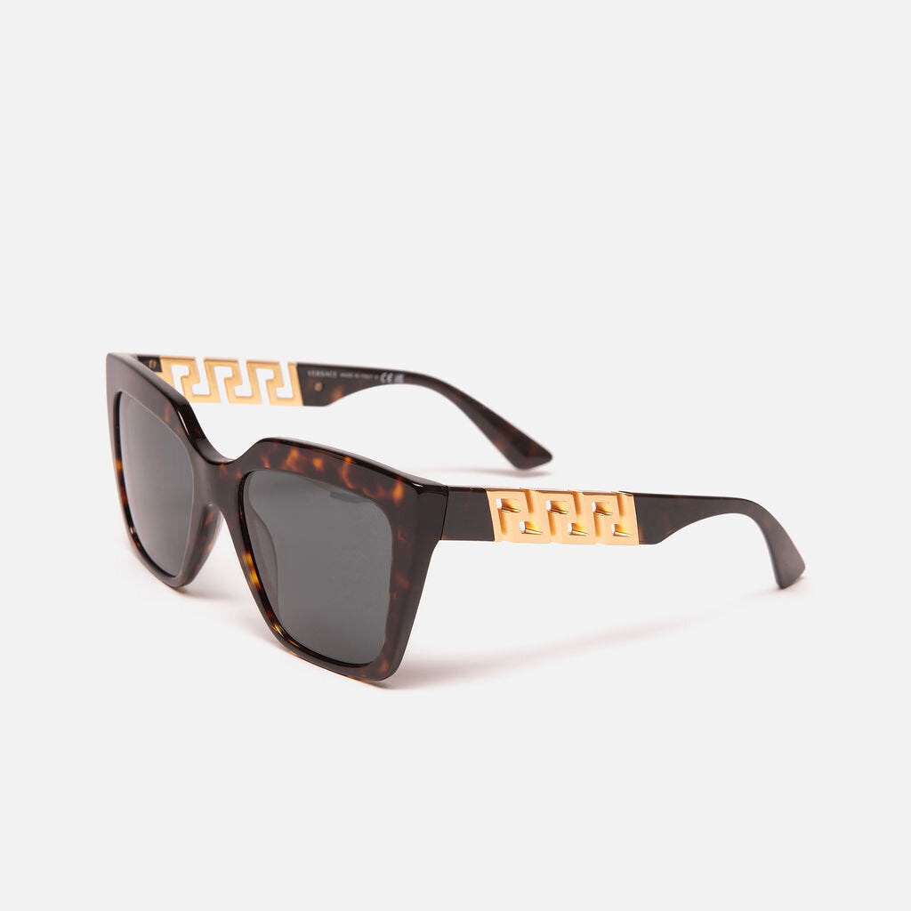Versace Tortoise & Gold Cat Eye Sunglasses