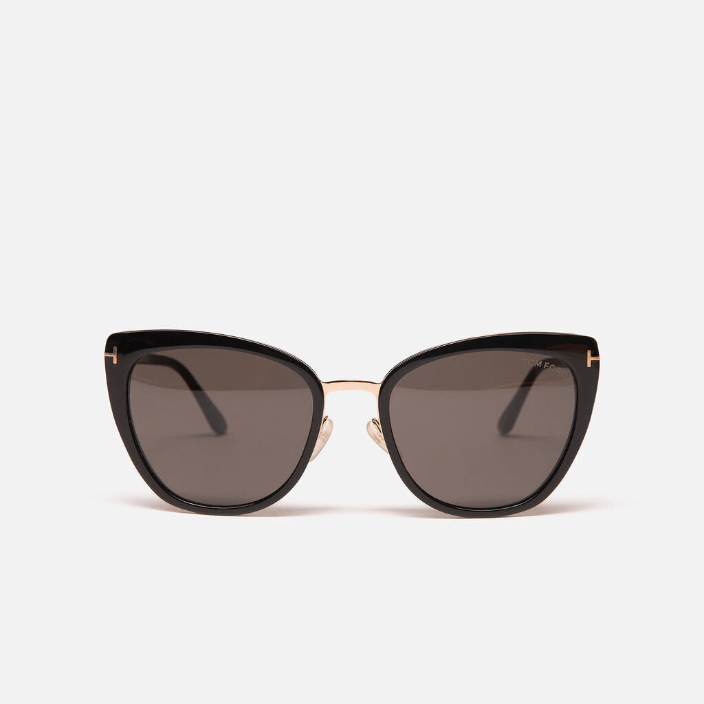 Tom Ford Black Rim Cat Eye Sunglasses