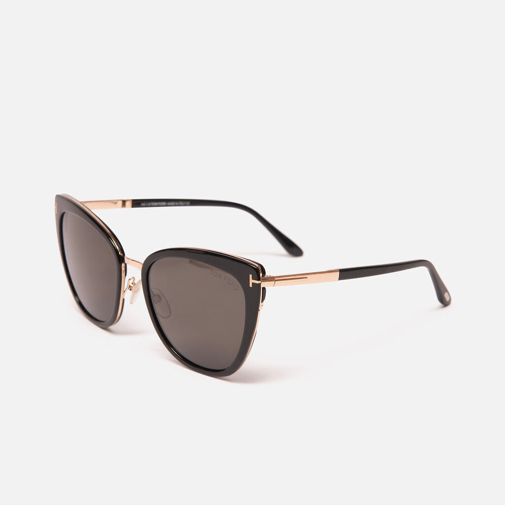 Tom Ford Black Rim Cat Eye Sunglasses