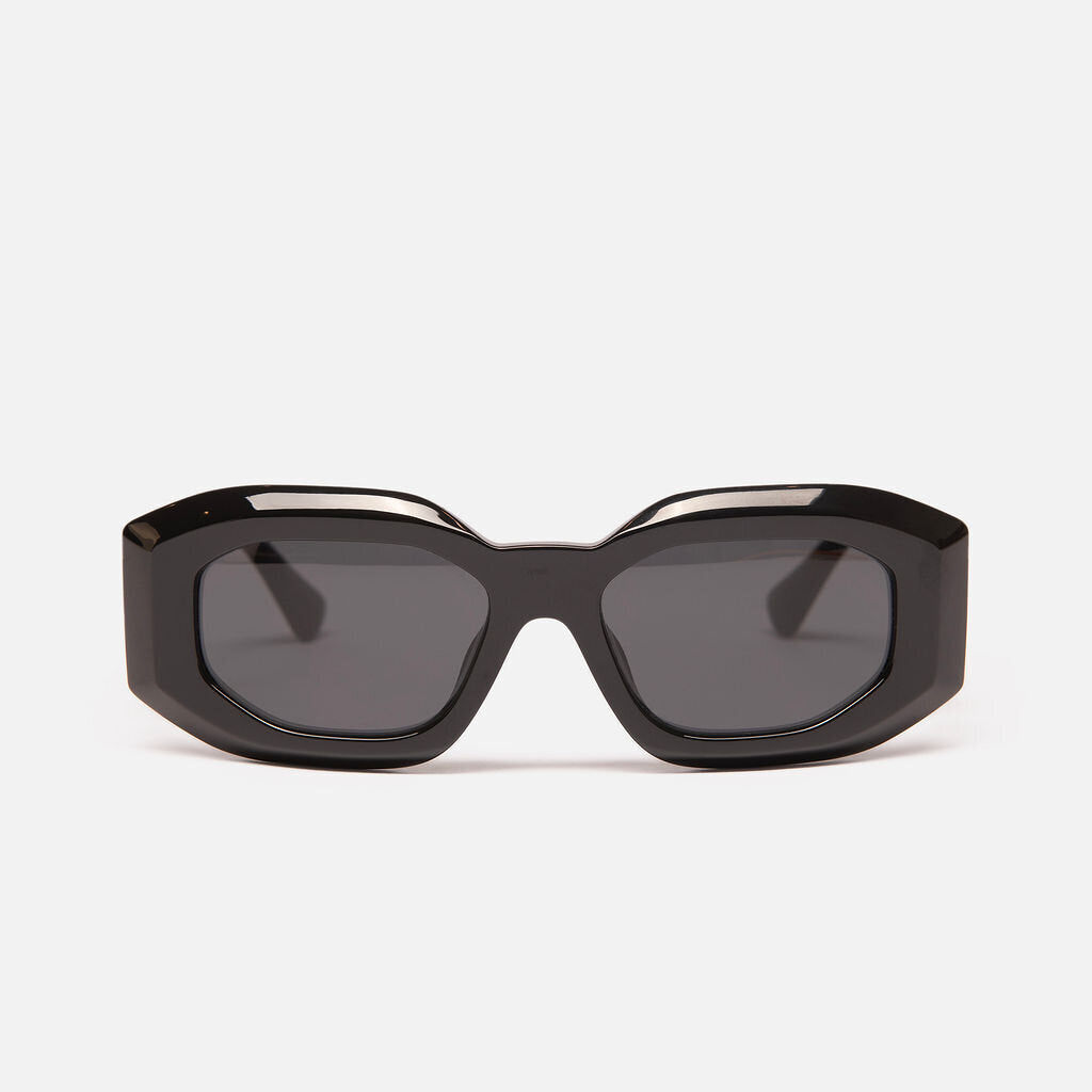 Versace Black Square Frame w/Gold Medusa