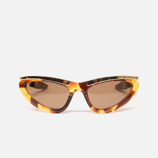 Bottega Veneta Brown Tortoise Sunglasses