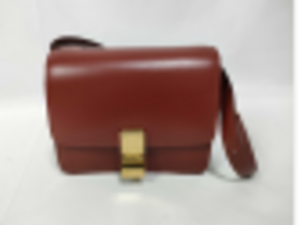 Red Leather Box Bag
